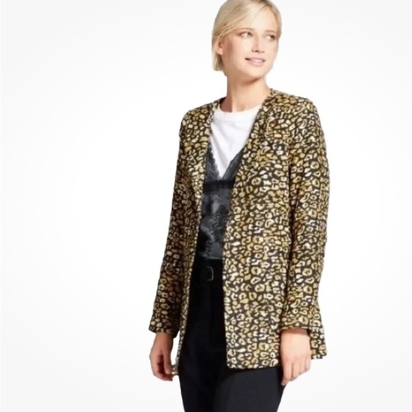 Who What Wear Leopard Print Blazer size S - Picture 9 of 9